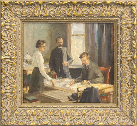 Figural Composition by Miķelis Rozentāls