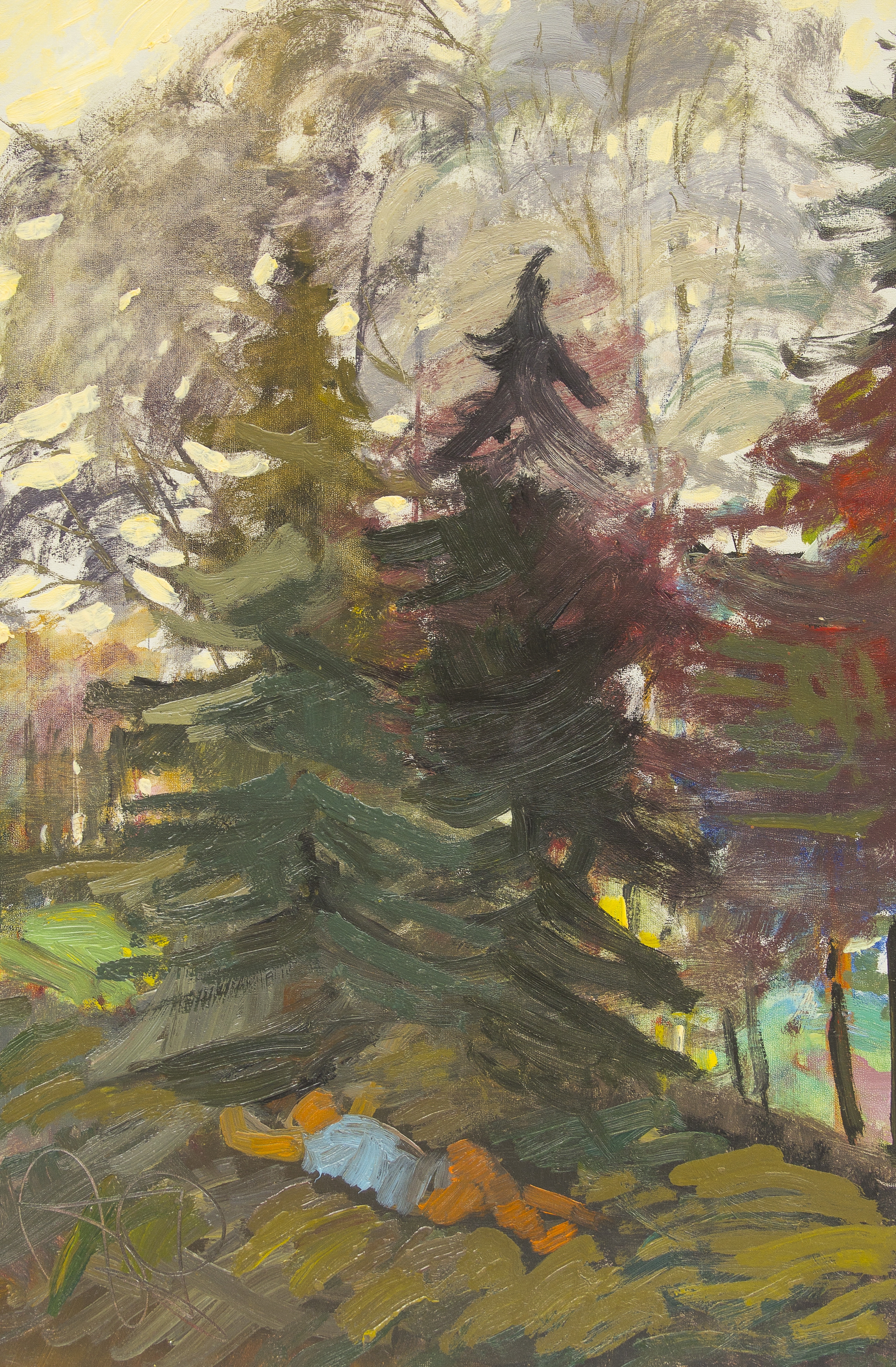 Artwork by Jānis Pauļuks, Under the Fir, Made of Carton