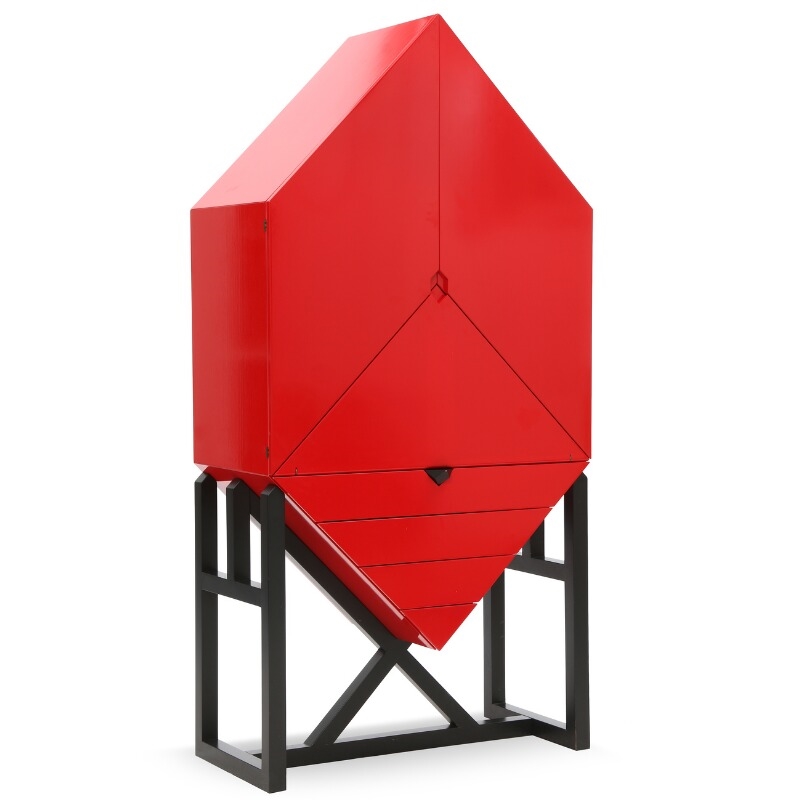 Artwork by Søren Meinert, ٱ”, Made of Red and black lacquered