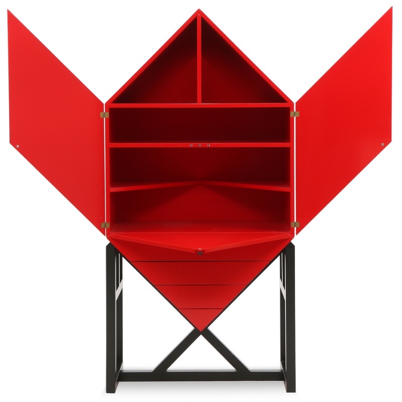 Artwork by Søren Meinert, ٱ”, Made of Red and black lacquered