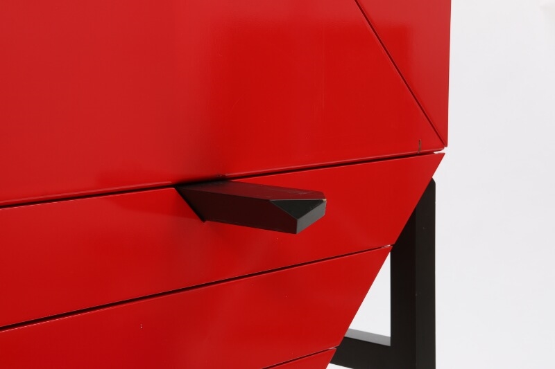 Artwork by Søren Meinert, ٱ”, Made of Red and black lacquered