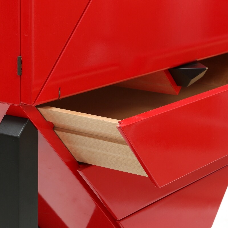 Artwork by Søren Meinert, ٱ”, Made of Red and black lacquered