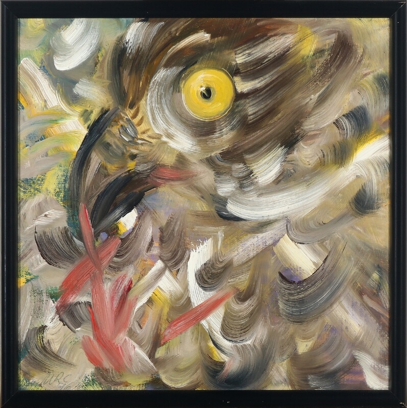 Artwork by Ursula Klara Reuter Christiansen, Birds eye, Made of Oil on canvas