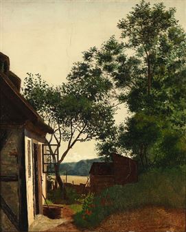 “En fiskerhytte på Tunø” - Pietro Krohn