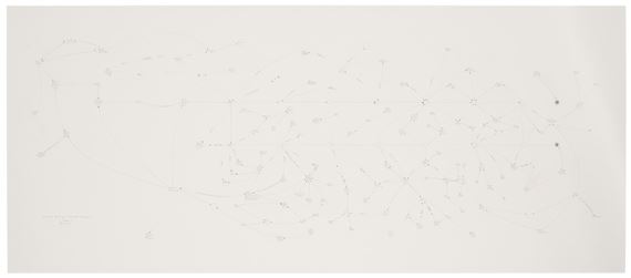 Lincoln Savings - Charles Keating Jr., c. 1983-9 (4th Version) by Mark Lombardi, circa 1983-9, Drawn in 1995