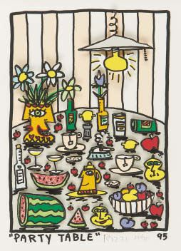 James Rizzi Party Table 3Dアート James Rizzi | Party table | MutualArt