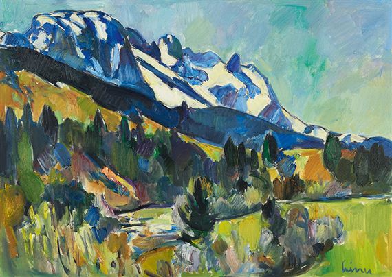 Weissbachtobel mit Alpstein by Carl Walter Liner