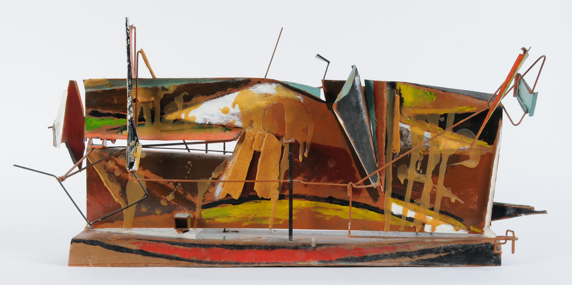 Artwork by Emilio Stanzani, Untitled, Made of Metal and mixed media, painted