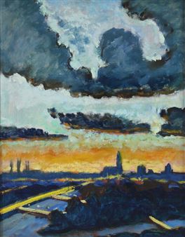 Nocturnal Sky Scape - Israel Louis Winarsky