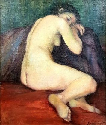 Artwork by Sebestyén Shakirov, NUDE, Made of oil on canvas