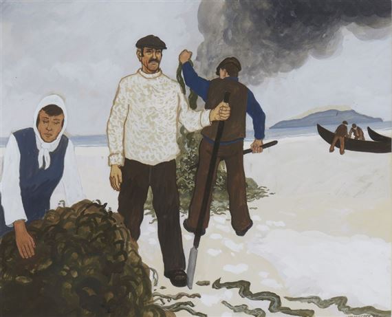 BURNING THE KALE, CONNEMARA by James MacIntyre, 1977