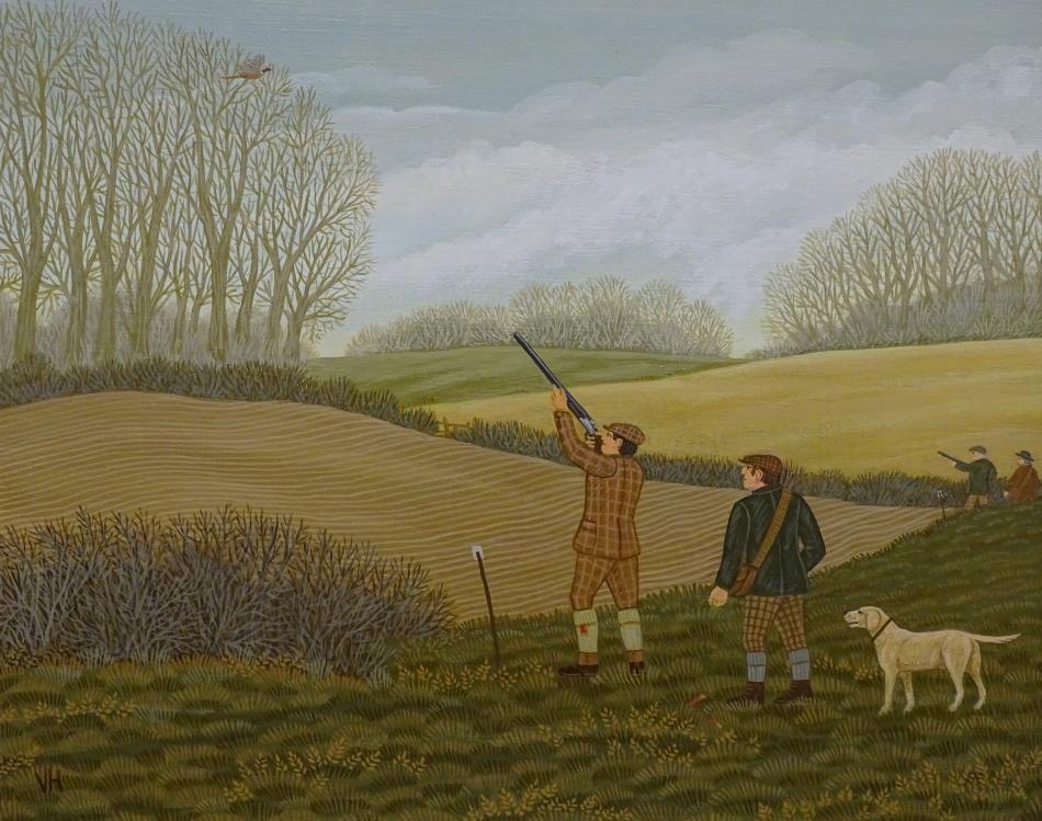 Artwork by Vincent Haddelsey, The Shoot, Made of oil on canvas