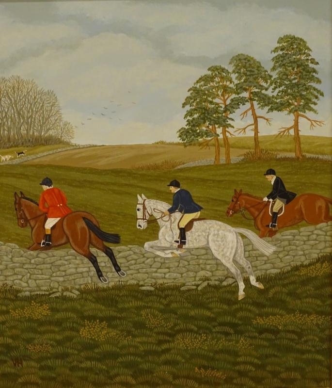 Artwork by Vincent Haddelsey, The Hunt, Made of oil on canvas