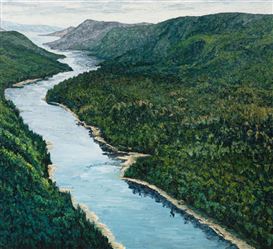 Matt Bahen’s Landscape Paintings Tap into Climate Change