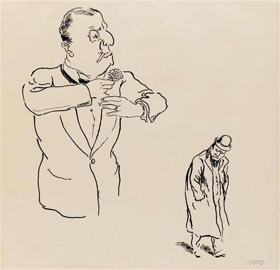 Run sheep run by George Grosz, 1941