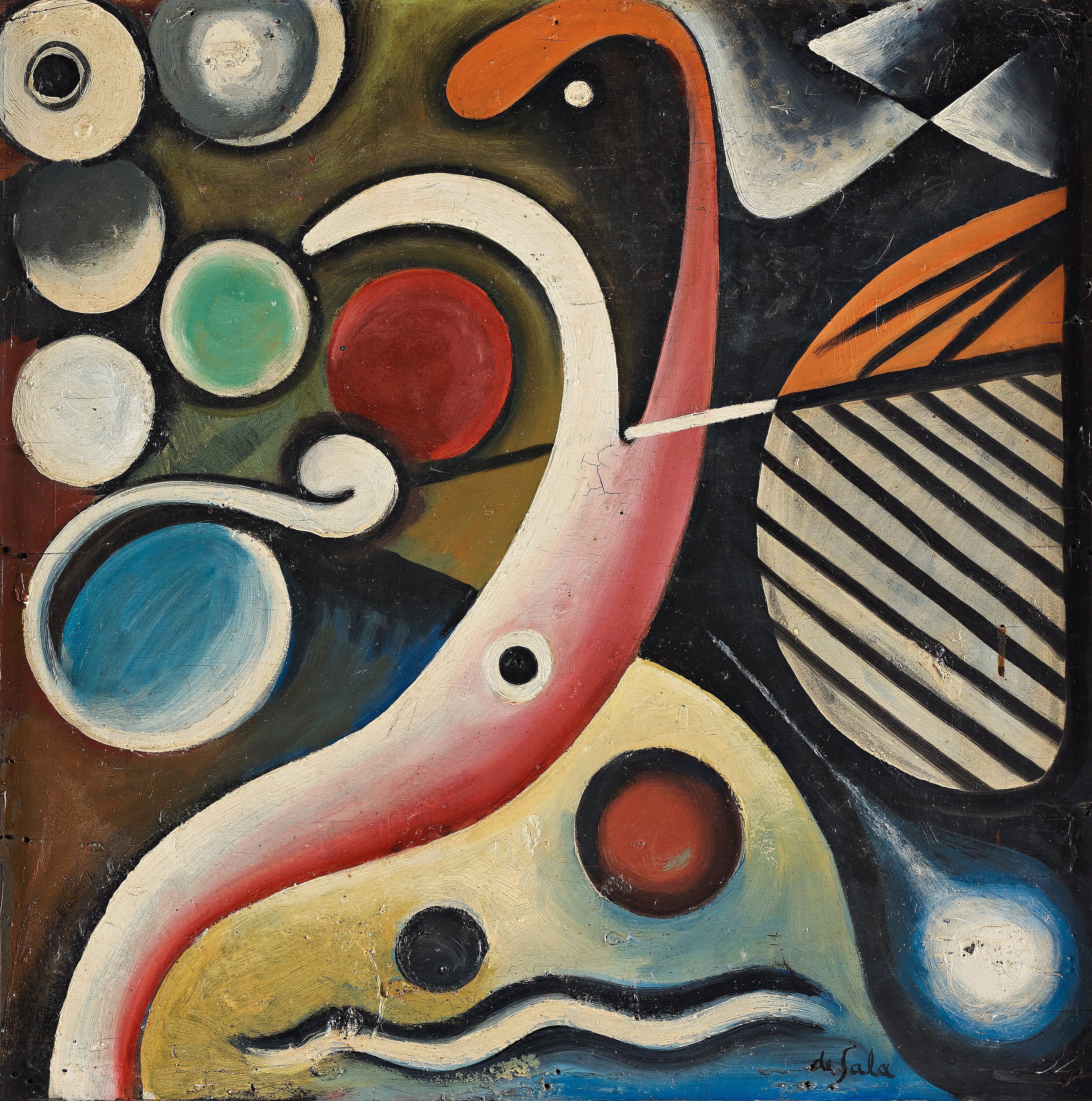 Artwork by Eugéne de Sala, Composition, Made of Panel