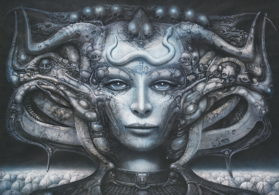 Artwork by H. R. Giger, Li, Made of Heliogravure