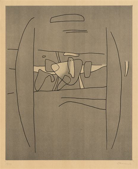 Segmente mit Figuren by Willi Baumeister, 1936