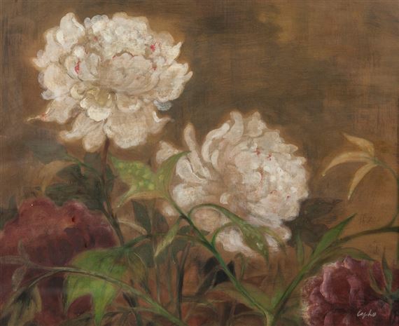 Les pivoines by Lê Ph?, circa 1940