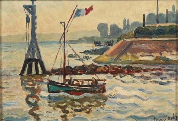 Sémaphore à Honfleur by Henri Liénard de Saint-Délis