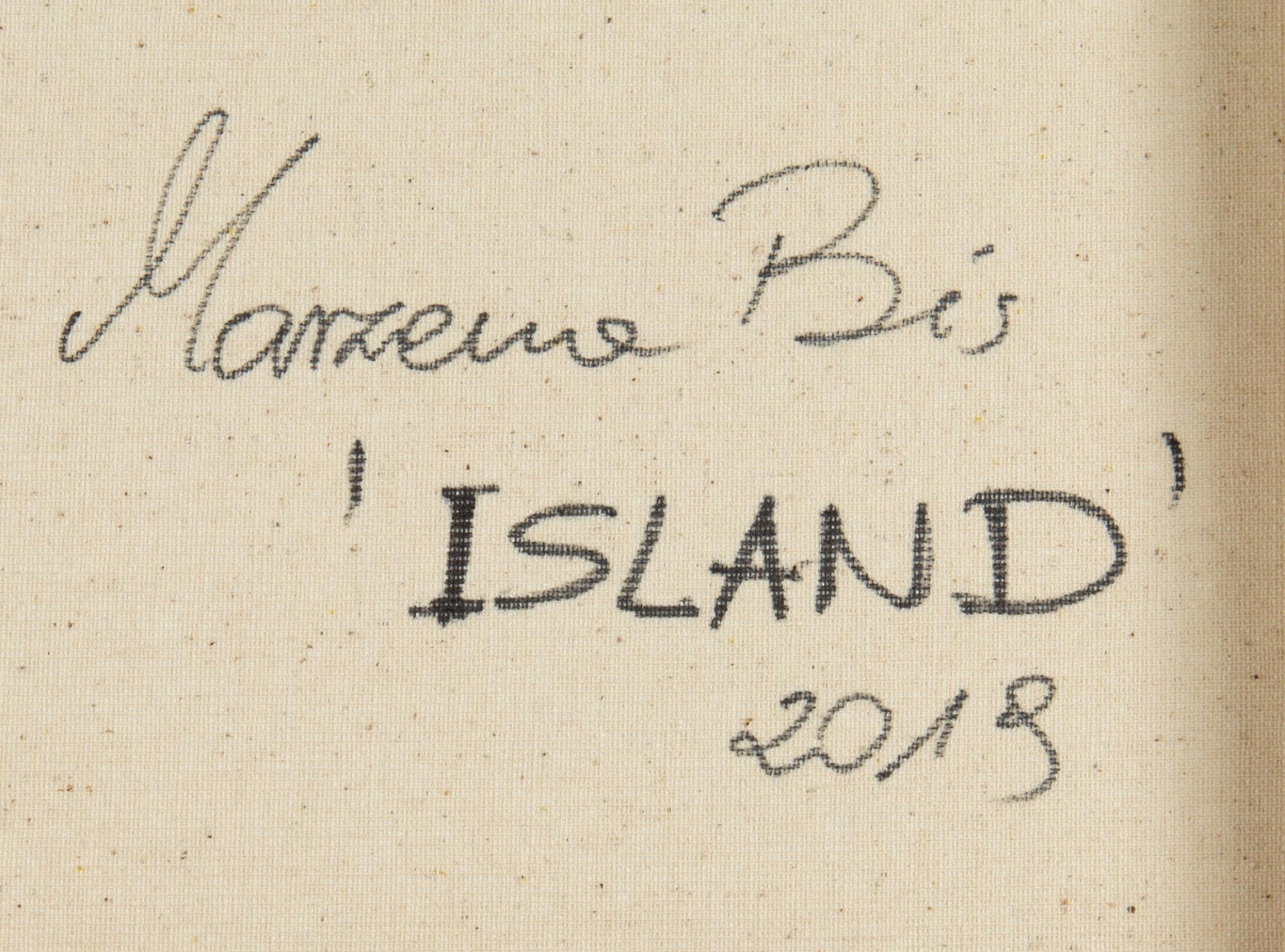 Artwork by Marzena Bis, Island, Made of acrylic on canvas