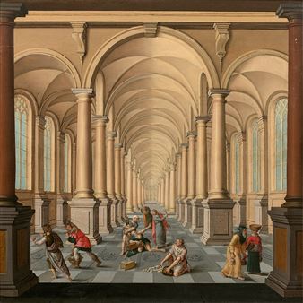 Jésus chassant les marchands du temple - Jan van der Vucht