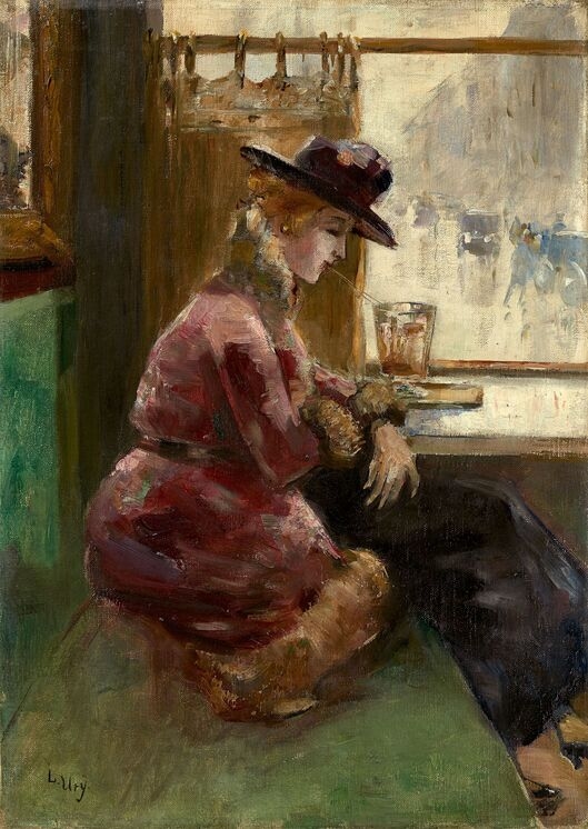 Lesser Ury | Im Café Victoria (1904) | MutualArt