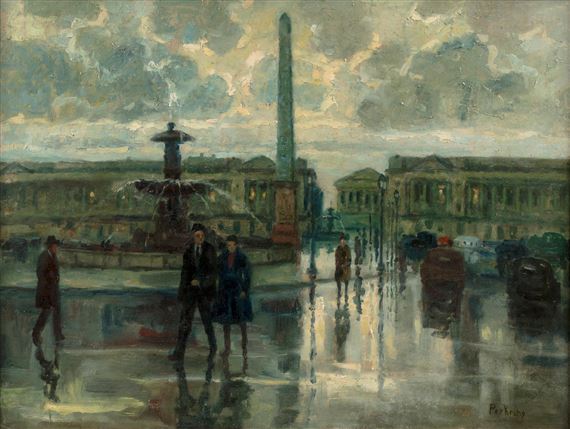 Place de la Concorde by Per Krohg