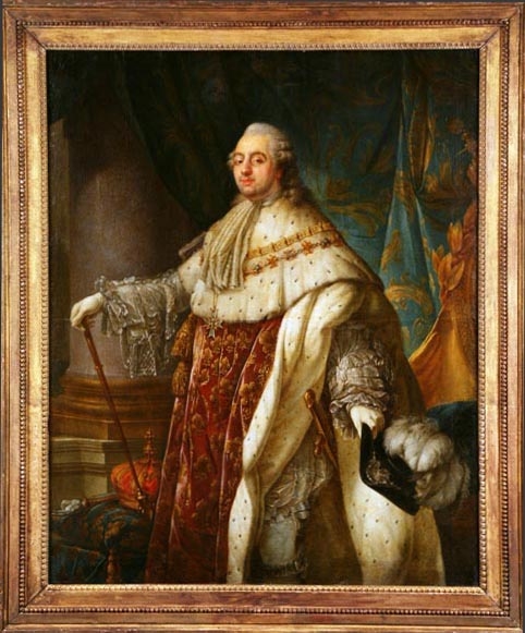 Portrait de Louis XVI en costume de sacre by Antoine Francois Callet