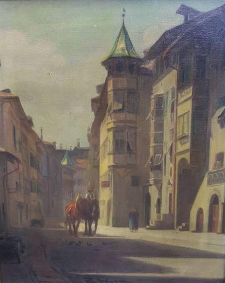 Dürrensee mit Monte Cristallo by Ulderico Giovacchini, 1960