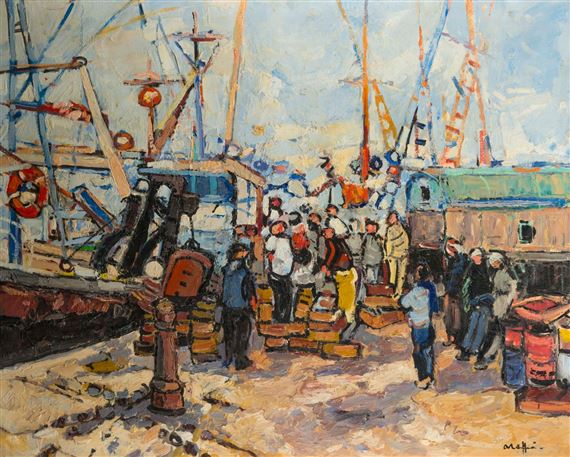 Andre Raffin | Chalutier à quai | MutualArt