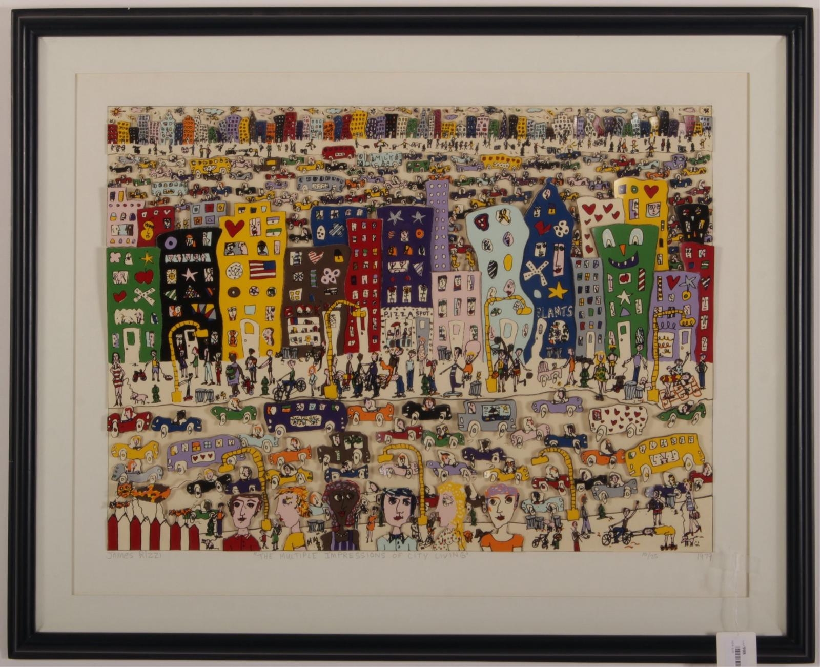 James Rizzi | Multiple Impressions of City Living (1979) | MutualArt