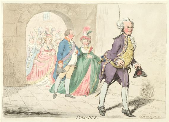 Polonius by James Gillray, 1795
