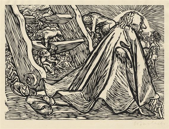 Der göttliche Bettler by Ernst Barlach, 1921