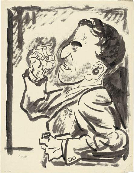 Porträt eines Agitators by George Grosz, 1923