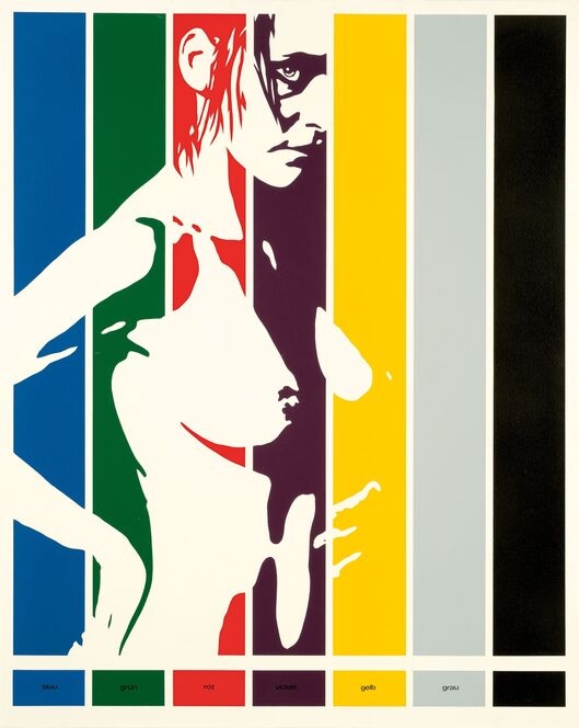 Artwork by Werner Berges, Farbtafel, Made of Acryl on canvas