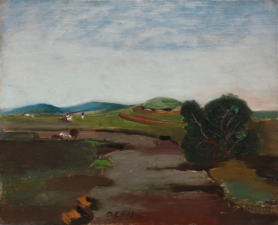 PAESAGGIO, (1916?) by Filippo de Pisis