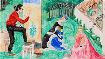 Félix Klajnerman: Der mittelalterliche Garten - Akademie der Bildenden Künste, München