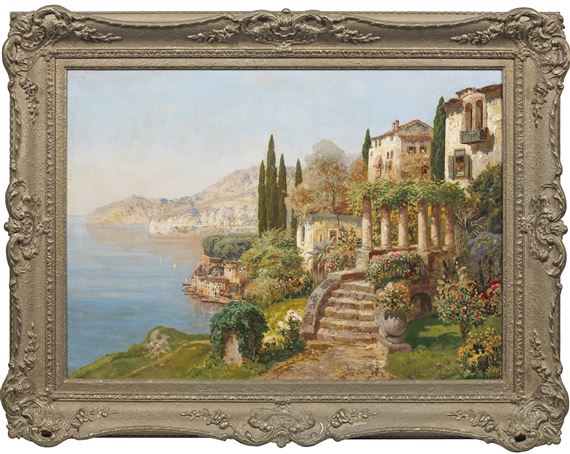 Italienische Küste im Morgenlicht by Gottfried Arnegger