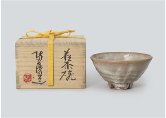Hagi tea bowl - Keizo Sakata
