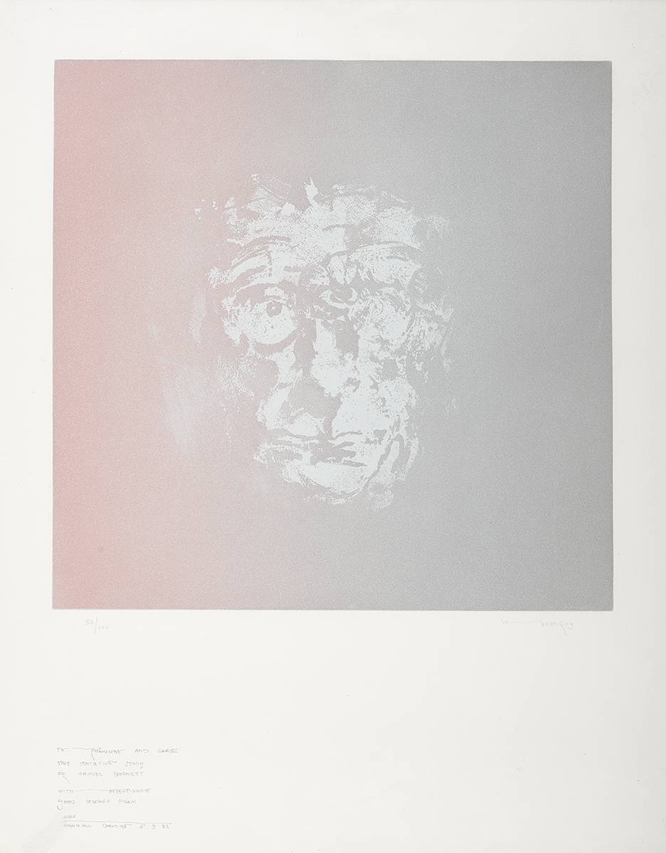 Louis Le Brocquy | HEAD OF BECKETT (1986) | MutualArt