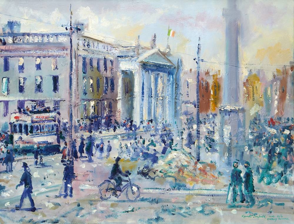 Artwork by Kenneth Donfield, HOMAGE TO 1916, Made of oil on canvas