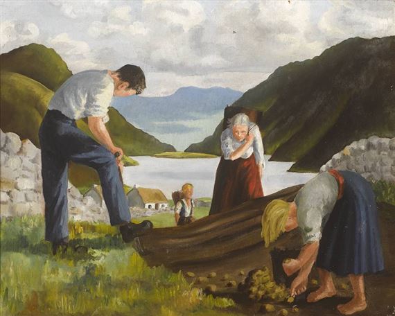 Barbara Warren | DRILLING POTATOES | MutualArt