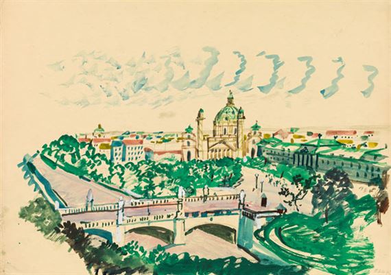 Elisabethbrücke and Karlskirche