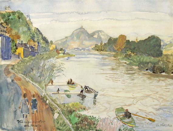 Königswinter am Rhein by Oskar Laske, 1925