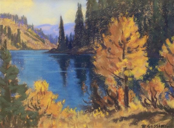 AUTUMN, GHOST LAKE, ALTA by Roland Gissing