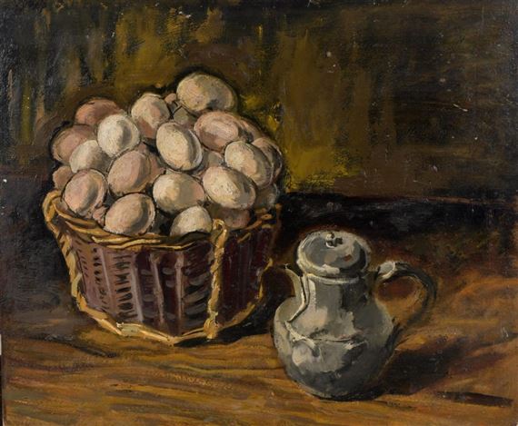 Nature mort aux oeufs by Maurice Marinot, 1949