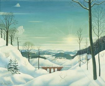 WINTERLANDSCHAFT - Hans Ludwig Fischer
