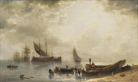 FISCHER AN DER KÜSTE by Friedrich Preller the Younger