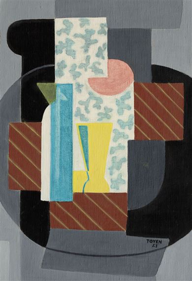Nature Morte Cubiste (Ice-Cream) by Toyen, 1923